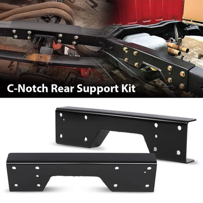 G-PLUS 2PCS C-Notch Rear Lowering Axle C-Support Compatible with Chevy Silverado / GMC Sierra C1500 1988-1998