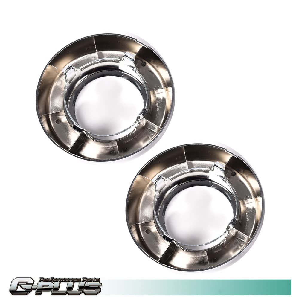 G-PLUS Front Wheel Center Cap Compatible with 94-08 4WD Van E150 E250 E350 F250 F350,Replacement Hub Cap Silver (2Pcs)