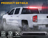 G-PLUS 3RD Third Brake Lights, Compatible with Chevy Silverado/GMC Sierra 1999-2006 3D LED Bar Tail Cargo Lamp 264115BK(Clear Lens Black Housing)