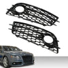G-PLUS Fog Light Lamp Cover Grille Compatible with Audi A4 B8 S-Line S4 Models 2008-2012/ NOT Fit For Standard Bumper 88K0807681C, 8K0807682C