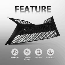 G-PLUS Front Bumper Grille for Toyota Camry SE XSE 2018-2020 Glossy Black Front View