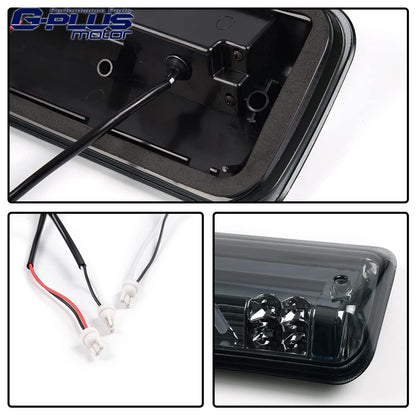 G-PLUS LED Third Brake Light Compatible With Ford F150 2004 2005 2006 2007 2008 3RD Cargo Led Tail Lamps Smoky Lens Chrome Housing