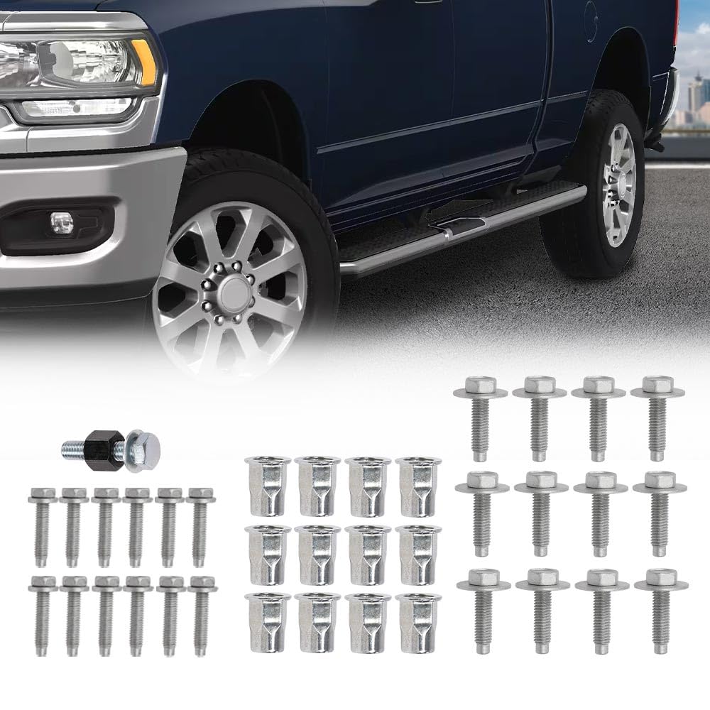 G-PLUS Tubular Side Step Hardware Kit Compatible with 2013-2019 Dodge RAM 1500 2500 3500/Fit 2014-2019 Dodge RAM 4500 5500 68193128AB