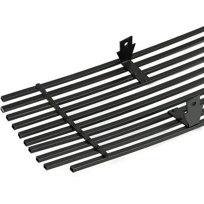G-PLUS Front Upper Bumper Chrome Billet Grille Insert Compatible With Nissan Maxima 2009 2010 2011 2012 2013 2014 (Black)