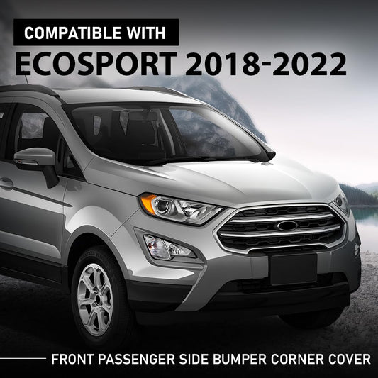 G-PLUS Front Right Bumper Corner Cover, Compatible with Ford EcoSport 2018-2022, Passenger Side, FO1017102, GN1Z17D957DB