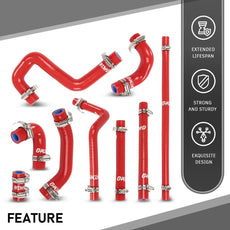 G-PLUS Heater Hose Kit for Toyota 4Runner 1996-2002 Rear Heater Silicone Red Product Image