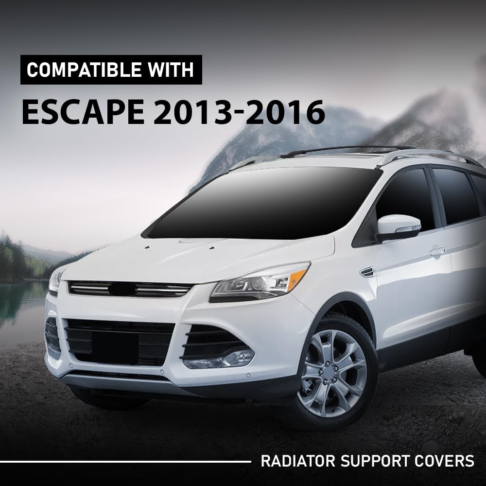 G-PLUS Radiator Support Cover, Compatible with Ford Escape SEL 2013, Fit Ford Escape (submodel: S, SE, Titanium) 2013-2016, CJ5Z8327A, FO1224105