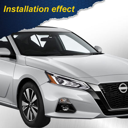 G-PLUS LED DRL Headlights, Compatible with 2016 2017 2018 Nissan Altima Right Bumper Headlamp, Clear Lens Black Housing Amber Reflector Bumper Headlamps