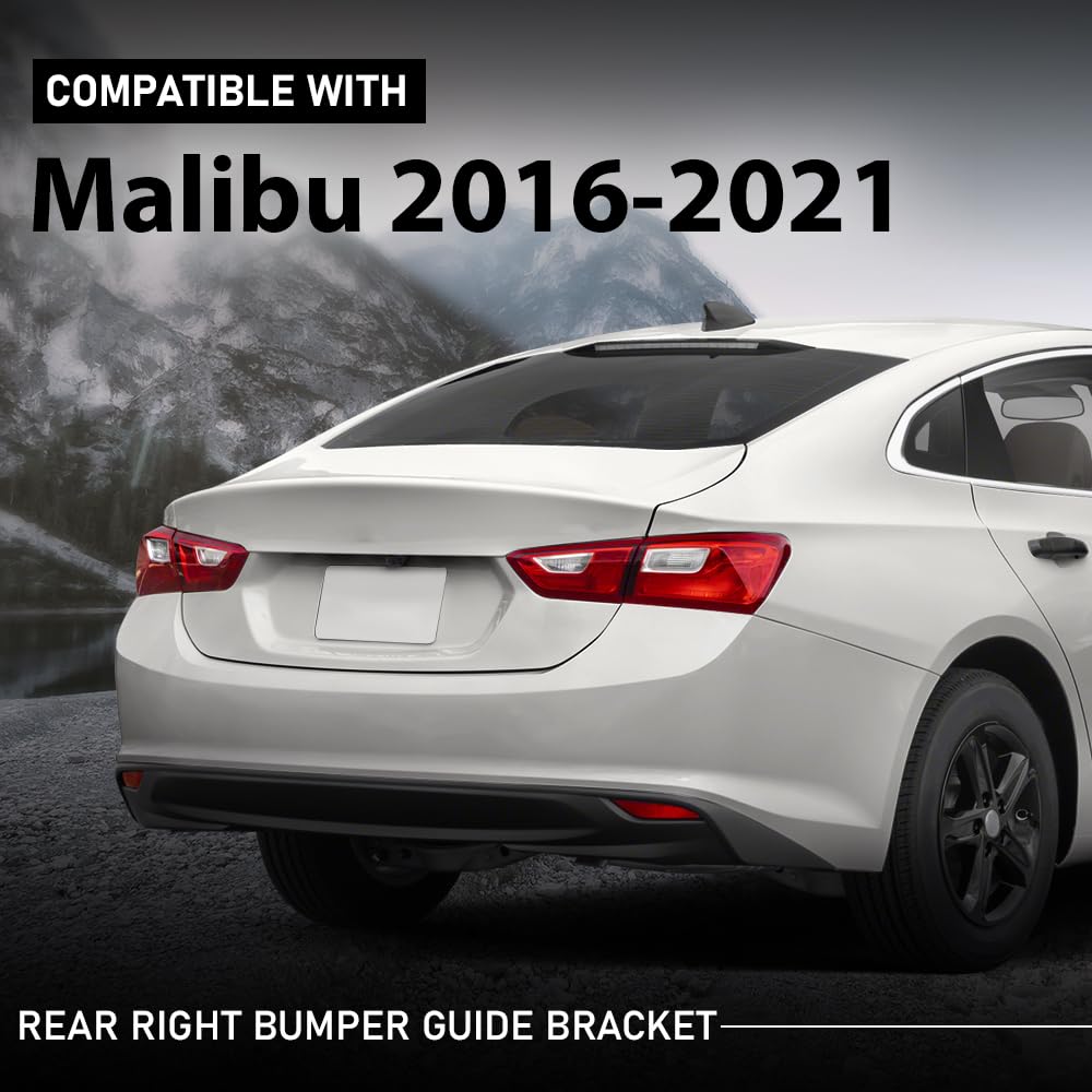 G-PLUS Rear Bumper Guide Bracket Right Compatible with Chevy Malibu 2016-2021 84047940, 22976495