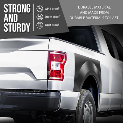 G-PLUS Rear Left & Right Upper Wheel Arch Repair Panels Compatible with Ford F150 Truck 2004-2008, Fit Ford F150 Super Crew/Crew Cab/Regular Cab, Black