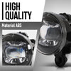 G-PLUS Front Left & Right Fog Light Lamp Compatible with Volvo XC40 2018-2020 Fit Polestar 2 2021-2023 31689174, 31689175 Black