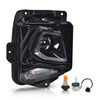 G-PLUS Headlight Headlamp Assembly w/Bulbs Compatible with Chevy Blazer 2019-2021 84588816, GM2503492, 84788650 Clear Lens Black Housing Right Passenger Bumper Headlamps,faros delanteros