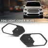 G-PLUS Fog Light Cover Bezel Grille Bumper Insert Set Compatible with Ford Escape Kuga 2017-2019 GJ5Z17K946AB, GJ5Z17K946AA, FO1038164, FO1039164 Black