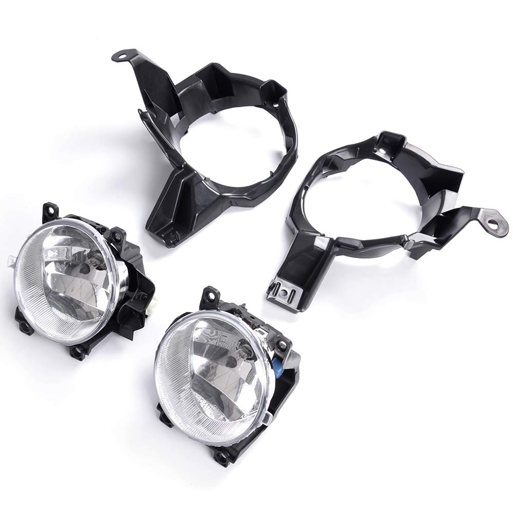 Compatible with Toyota Rav4 2013 2014 2015 Clear Lens Front Bumper Driving Fog Lights Lamp with Switch Harness H16 Bulbs One Pair