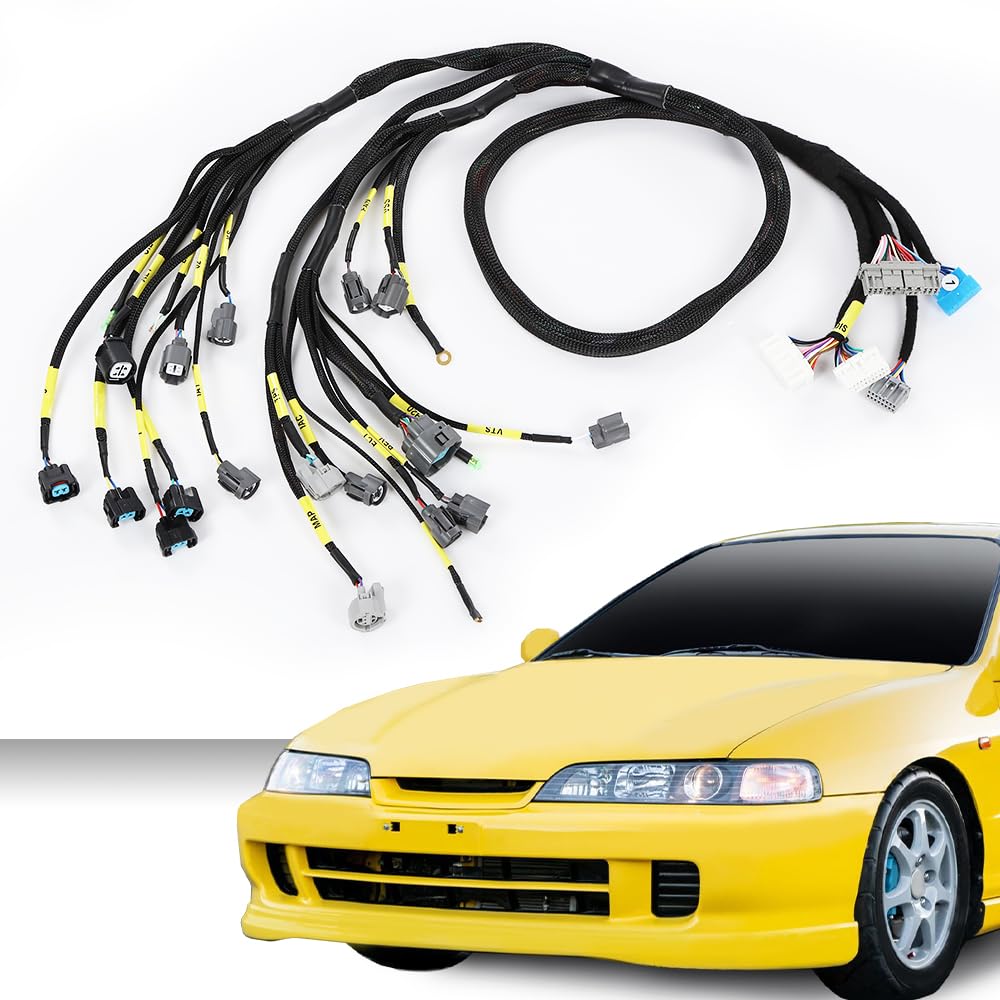 G-PLUS Engine Wiring Harness Compatible with Honda Civic Integra B16 B18 D16 OBD2 AP03 CNCH-OBD2-1