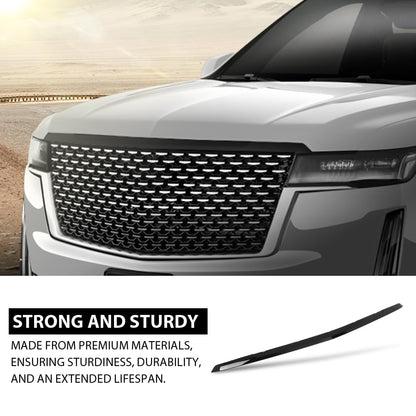 G-PLUS Hood Molding Trim Moulding Compatible with Cadillac Escalade ESV V/V/ESV 2021-2023 84731888, GM1235140 Gloss Black