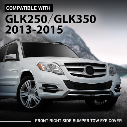 G-PLUS Front Right Bumper Tow Eye Cover Compatible with Benz GLK250 Bluetec 4Matic 2013-2015,Fit Benz GLK350 (submodel: 4Matic, Base) 2013-2015 2048851124