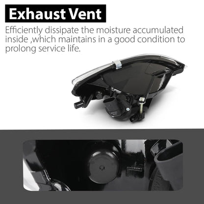 G-PLUS Front Bumper Fog Lights Compatible with Toyota Sienna 2006 2007 2008 2009 2010 Left & Right Clear Lens Chrome Housing 81220AE020, 81210AE020, TO2592122, TO2593122
