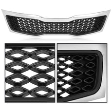 G-PLUS Chrome Bumper Grille for Kia Optima EX LX 2011-2013 Close-up View