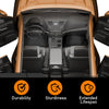G-PLUS TPE Floor Mats Fit Ford E150 E250 E350 Econoline & Econoline Club Wagon 1997-2005 1st Row Truck Accessories Cargo Liners All Weather Protection 2PCS Black Alfombras para Carro