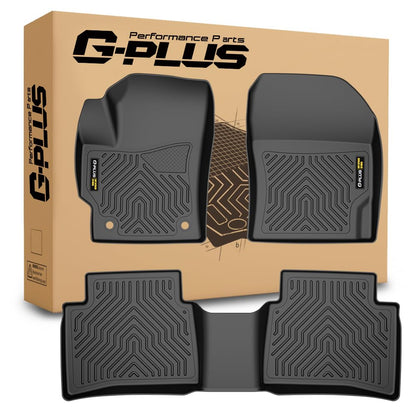 G-PLUS Floor Mats Compatible with Toyota Corolla 2020 2021 2022 2023 2024 Sedan(Not fit for Hatchback),TPE All Weather Custom Fit Protection 1st & 2nd Row Floor Cargo Liners 3PCS