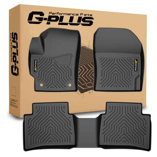 G-PLUS Floor Mats Compatible with Toyota Corolla 2020 2021 2022 2023 2024 Sedan(Not fit for Hatchback),TPE All Weather Custom Fit Protection 1st & 2nd Row Floor Cargo Liners 3PCS