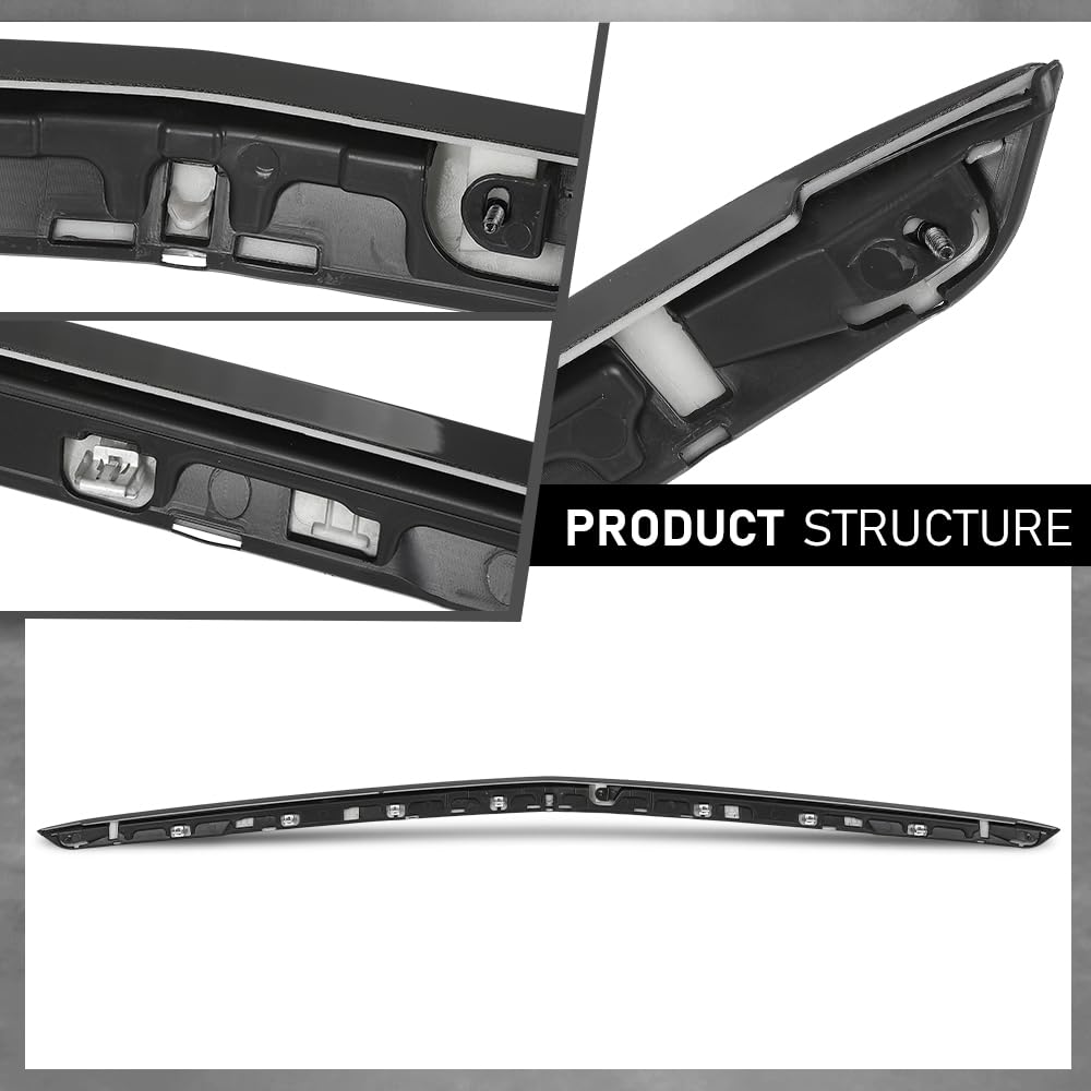 G-PLUS Hood Molding Trim Moulding Compatible with Cadillac Escalade ESV V/V/ESV 2021-2023 84731888, GM1235140 Gloss Black