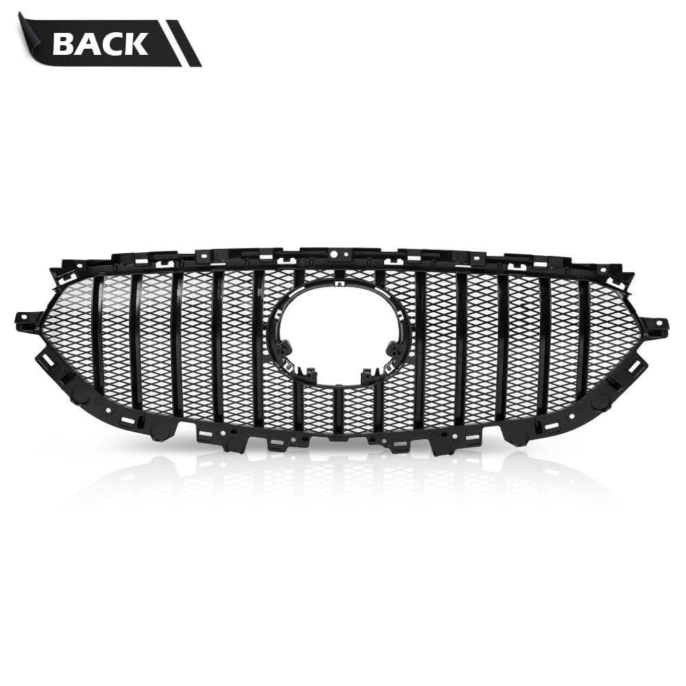 G-PLUS Front Upper Grille Grill Vent Trim Bar Compatible with Mazda CX-5 CX5 2017 2018 2019 2020 2021 ABS Black Mesh