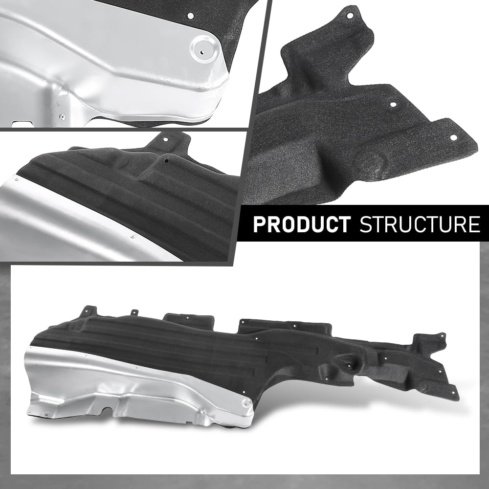 G-PLUS Right Under Body Shield Splash Cover, Compatible with Ford Explorer 2.3L 2020-2023