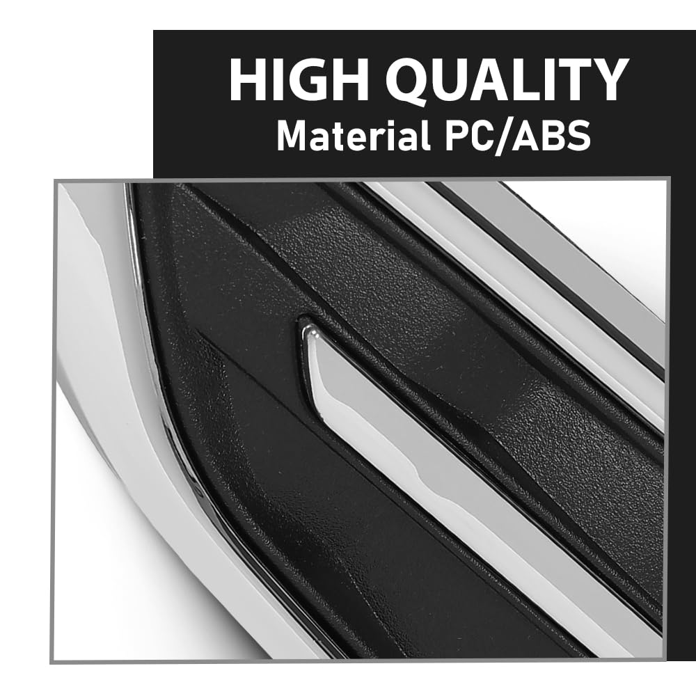 G-PLUS Pair Front Fender Ornament Fender Vent Insert Grille Molding Plate Kit, Compatible with Ford Escape SEL S SE Titanium Sport Utility 4-Door 2017-2019, LH & RH 2PCS, GJ5Z16228AB, GJ5416C217ACW