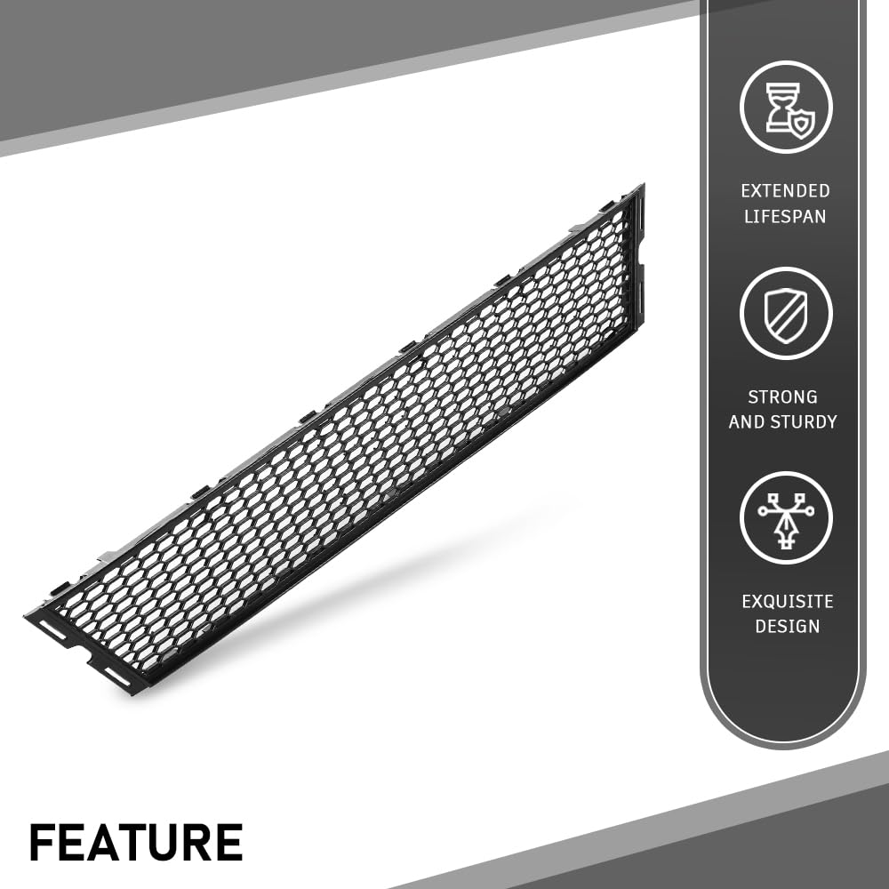 G-PLUS Front Center Bumper Grille, Compatible with BMW 740e M760i M760Li 2017-2019, Fit BMW 740i 750i 750Li 2016-2019, 51118092154, BM1036166