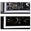 G-PLUS LED DRL Headlights, Fit Chevy Colorado/GMC Canyon 2004-2012,Fit Isuzu i-280 i-350 2006/i-290 i-370 2007-2008 Headlamps, Clear Lens Black Housing Clear Reflector,faros delanteros Assembly