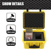 G-PLUS Graded Card Storage Box Fit BGS PSA SGC FGS Weatherproof Graded Sports Trading Cards(Small, Yellow)