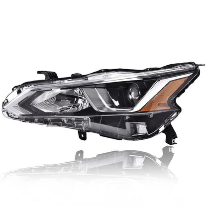G-PLUS Projector Headlights,Fit 2019 2020 Nissan Altima 4-Door Sedan S SL SV SR ONE,(ONLY For Factory Halogen Headlights),Automotive Headlamps Chrome Housing,Driver Side(Left),faros delanteros