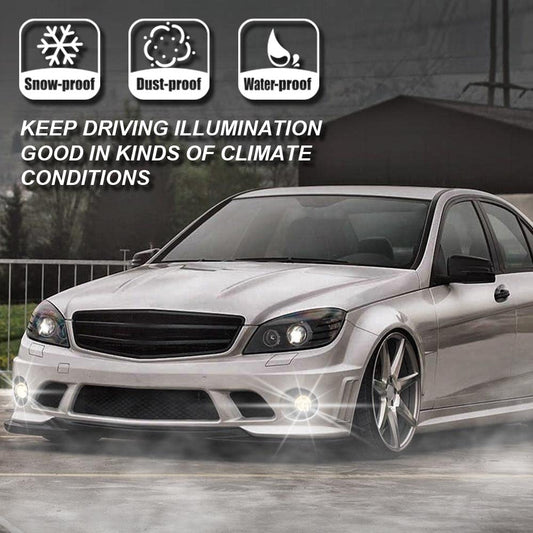 G-PLUS Clear Lens Front Bumper Fog Lights, Compatible with Benz C CLASS 2008-2011/Fit Benz CL CLASS 2008-2014/Fit Benz SL CLASS 2009-2012/Fit Benz ML CLASS 2008-2011/Fit Benz R CLASS 2006-2010