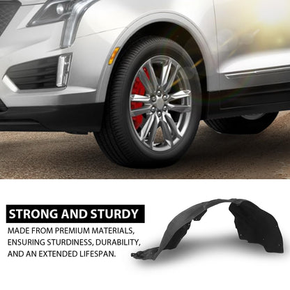 G-PLUS Fender Liner Front Driver Side Compatible with Cadillac XT5 2017-2023 GM1248276, 23395493, 84182807 Balck