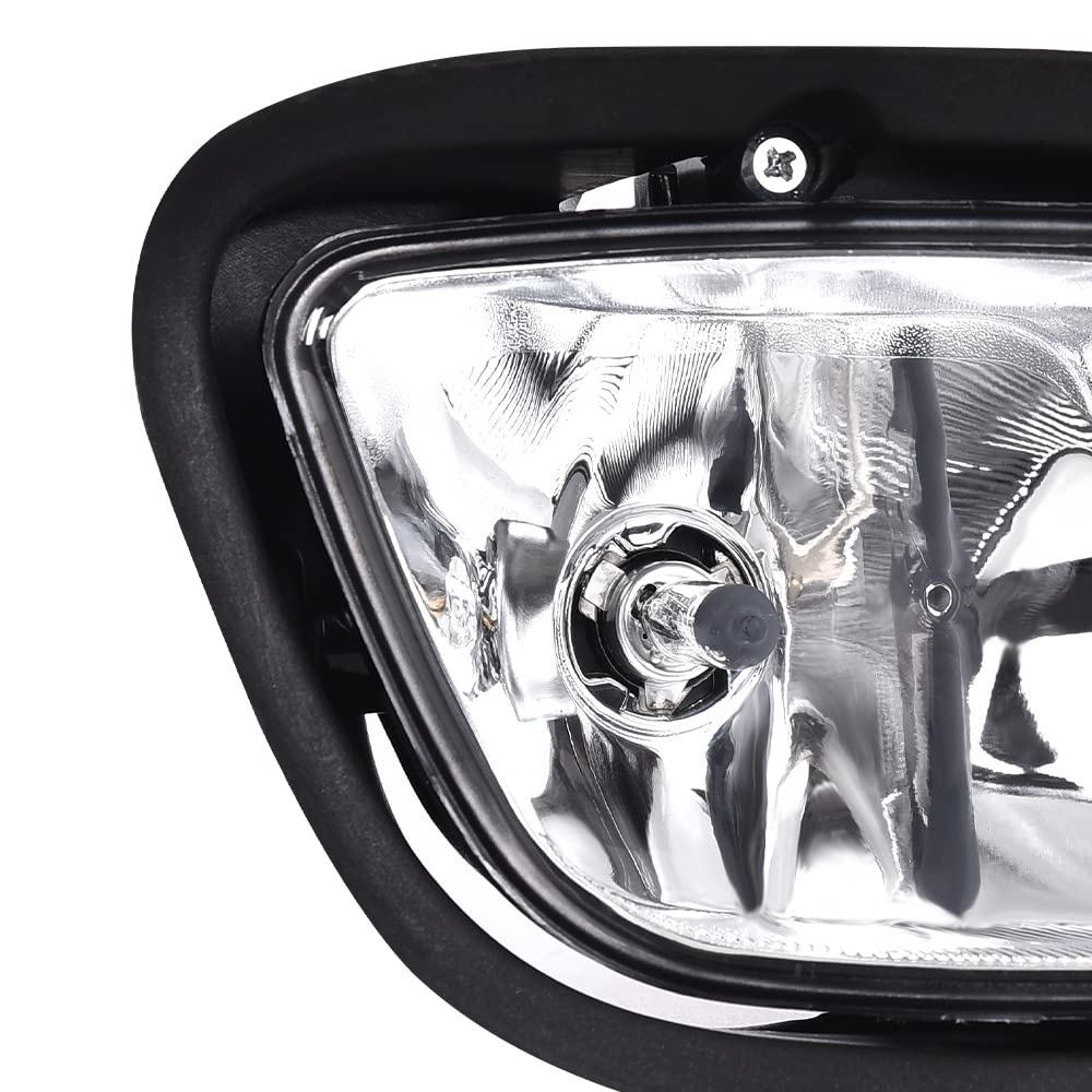 G-PLUS Left Right Front Fog Lights Lamps Replacement Pair Compatible with Freightliner 2017 Cascadia 2009-2016 Cascadia 113 2008-2016 Cascadia A0651908001 FL2593102 A0651908000 FL2592102