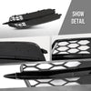 G-PLUS Right Front Bumper Side Trim Molding w/o Sensor Hole Compatible with Audi A6 C7 2011-2014 TO1039285, 52712AQ020 Black