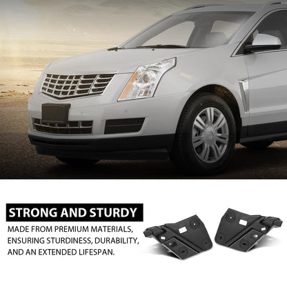 G-PLUS Rear Bumper-Inner Bracket Left & Right Compatible with Cadillac SRX 2010-2016 20904549, 20904550 Black