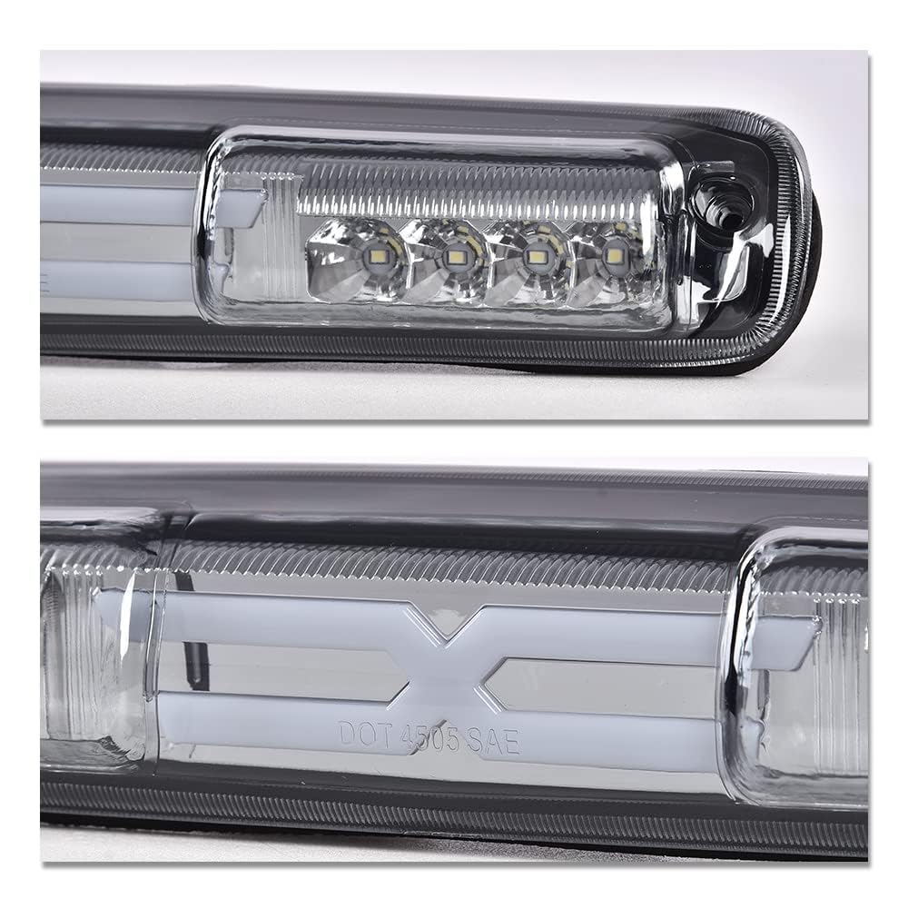 G-PLUS Third Tail Type X Brake & Reverse Light, High Mount Stop Lamp, Compatible with 1999-2006 Chevy Silverado/Fit GMC Sierra 1500 2500 3500 & HD Models 5978318 16525205 Turn Signal Light