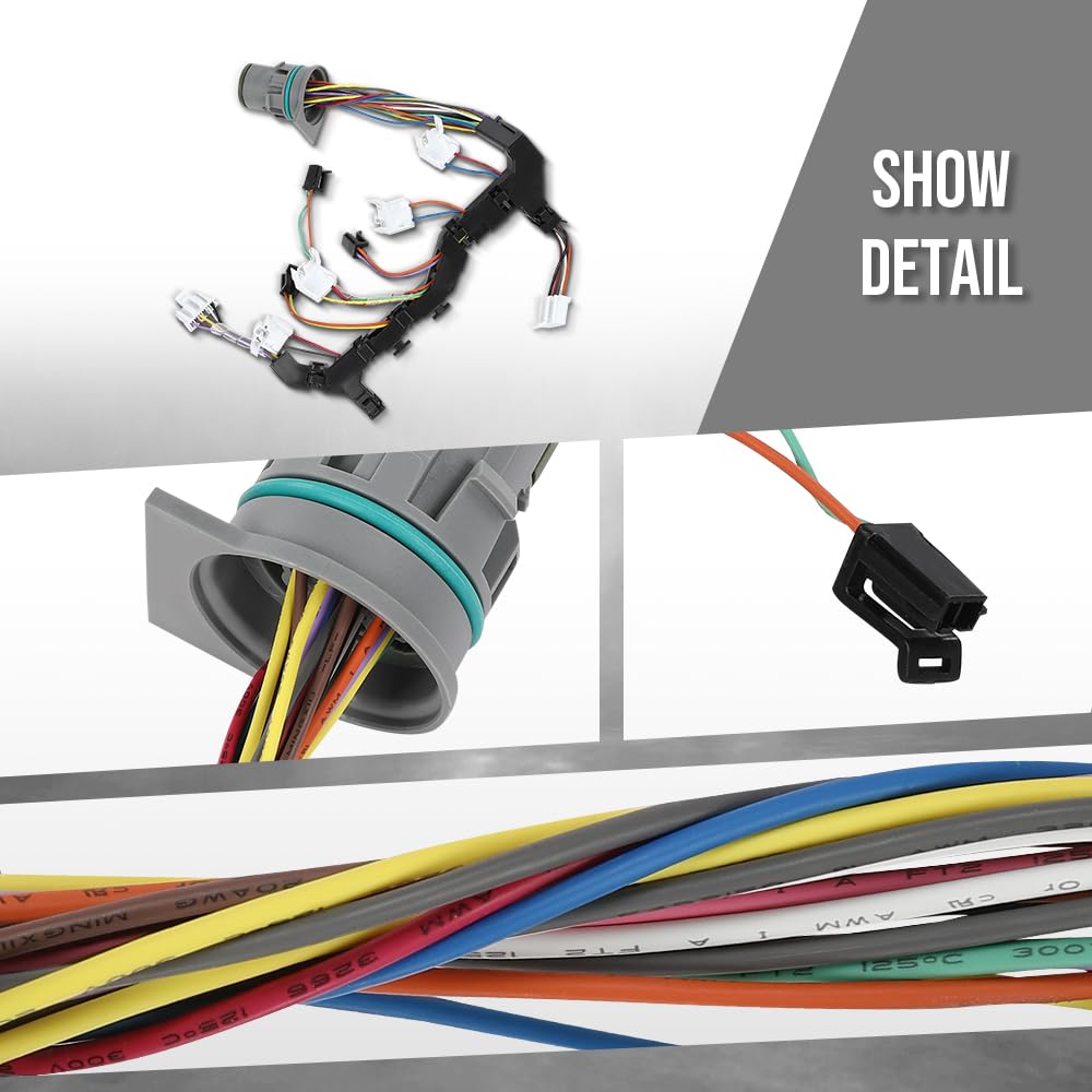 G-PLUS Internal Wire Harness Compatible with Allison/Chevy/GM Duramax 2010-2020 Fit LCT1000 and LCT2000 Transmissions 29545307, 121446E, 350-0180 Black