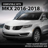G-PLUS Pair Front Bumper Bracket, Compatible with Lincoln MKX (submodel: Black Label, Premiere, Reserve, Select) 2016-2018, LH Driver and RH Passenger Side 2PCS, FA1Z17C947A, FA1Z17C947B