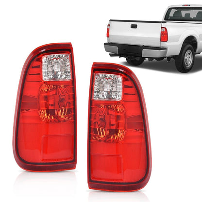 G-PLUS Tail Lights Compatible with Ford F250 F350 F450 F550 Super Duty 2008-2016,Rear Lamps BC3Z13404A,FO2800208 Red Lens Left & Right Luces Traseras, Faros TraserosAssembly