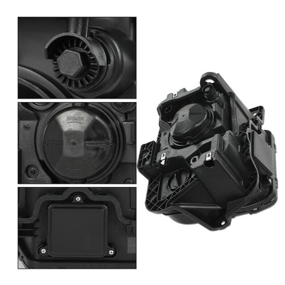 G-PLUS Left HID/Xenon Projector Headlight Fit Chevy Blazer 2019-2021,Not fit Models w/Factory LED Headlight，Headlamp w/o Ballast & D3S Bulb Clear Lens Black Housing Bumper Headlamps,faros delanteros