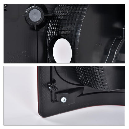 G-PLUS Rear Right Tail Light Assembly w/o Bulbs Fit Ford F250 F350 Super Duty 2017 2018 2019, Right Passenger Side Rear Lamp Assembly, Red Lens Chrome Housing, FO2801256