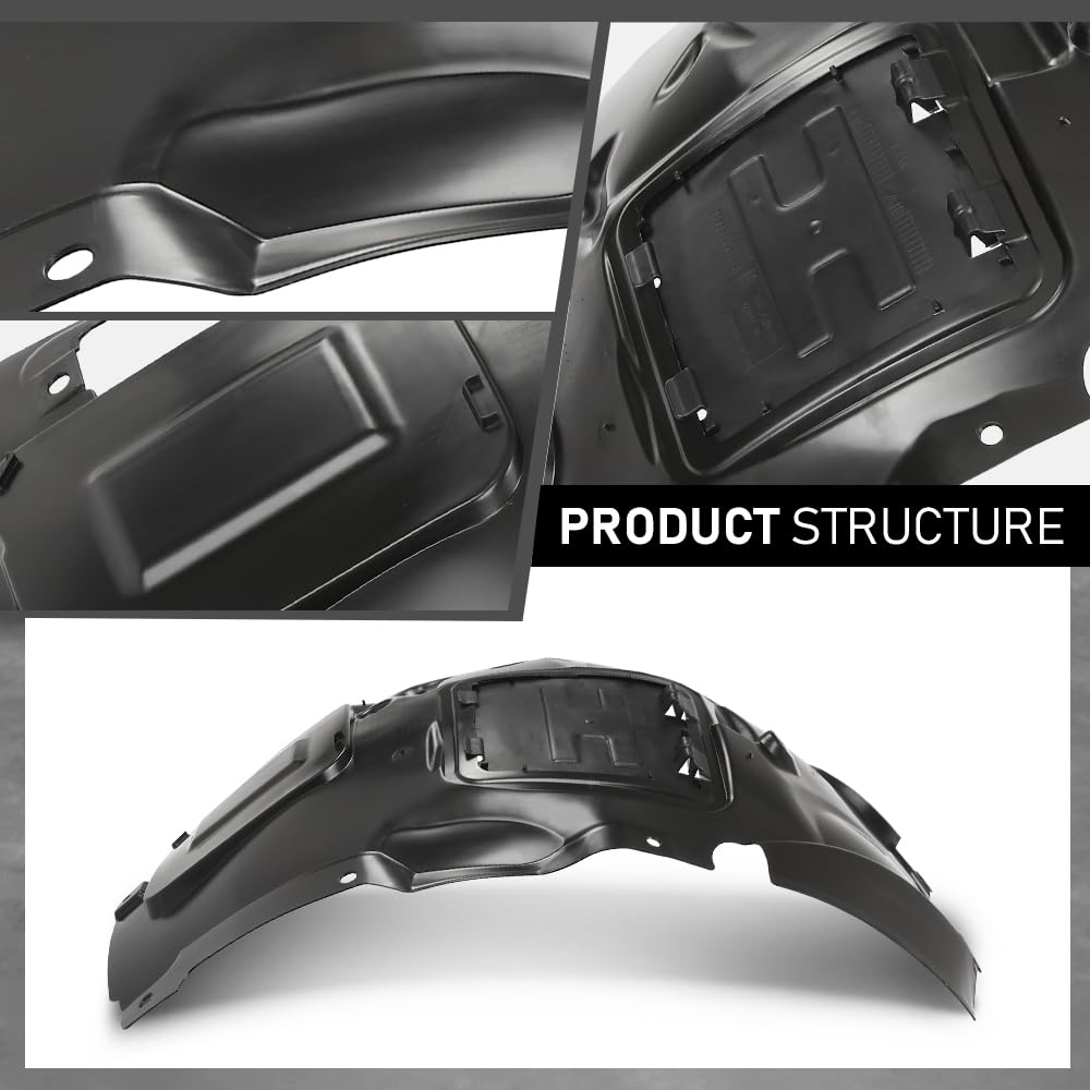 G-PLUS Fender Liner Front Driver Left Side Upper Fit 2012-2018 BMW 320i /320i xDrive Base Sedan, For Standard, Modern, and Luxury Line Models 51717260725