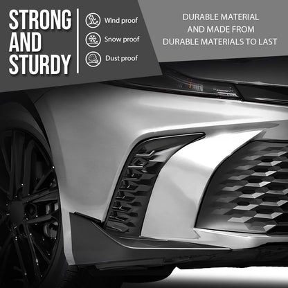 G-PLUS Right Front Bumper Side Trim Molding w/o Sensor Hole Compatible with Toyota Camry SE 2025 TO1039285, 52712AQ020 Glossy Black