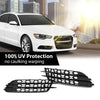 G-PLUS Front Bumper Fog Light Grill Covers Driver and Passenger Side Compatible with Audi A4 B8 B8.5 Allroad 2009-2015 (w/Fog Light Hole)/Not Fit for S-Line Models 8K0807681J01C 8K0807682J01C Black