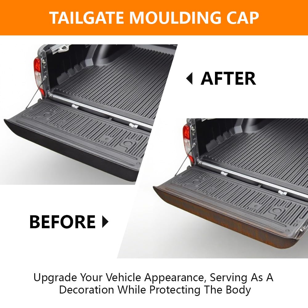 G-Plus Tailgate Molding Trim Cap Compatible with Flex Step for Ford F250 F350 F450 Super Duty 2008-2016 Right & Left Side Fits 6-3/4" Box Only FO1904118 FO1904119