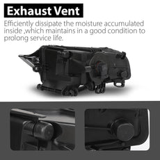 G-PLUS Fog Lights 2PCS for Audi A3 A3 Quattro 2015-2016 Front Left Right Clear Product Image